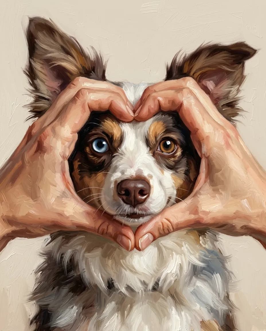Retrato de mascota: Con Todo el Corazón