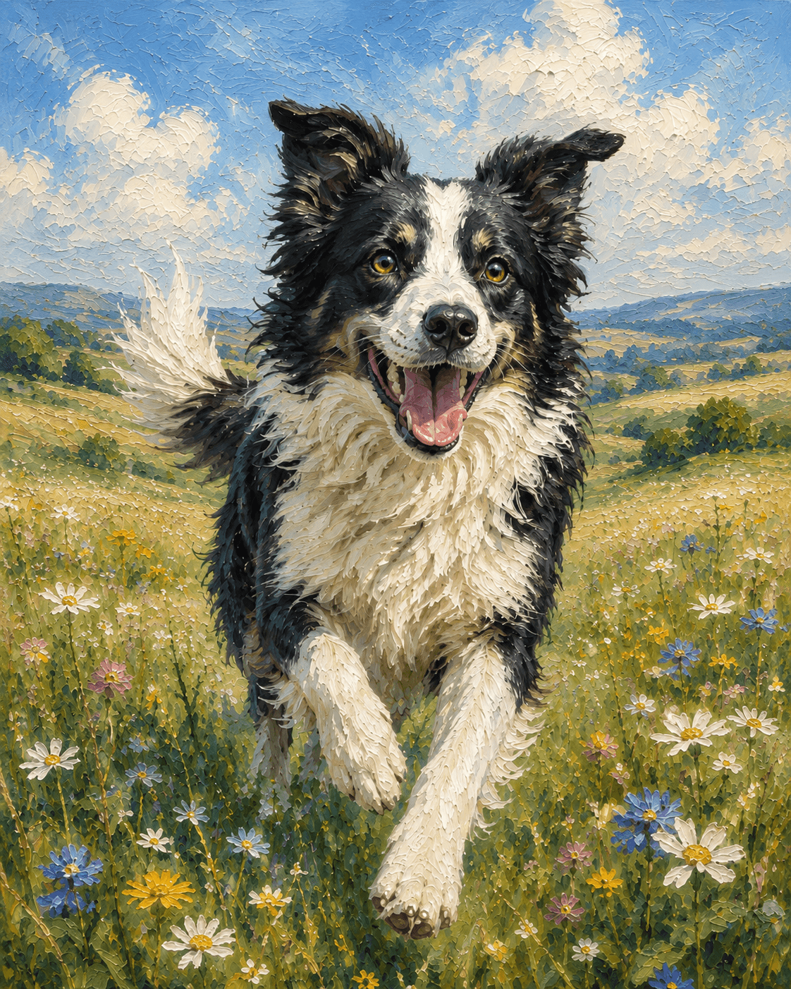 Retrato de mascota: Corriendo Feliz