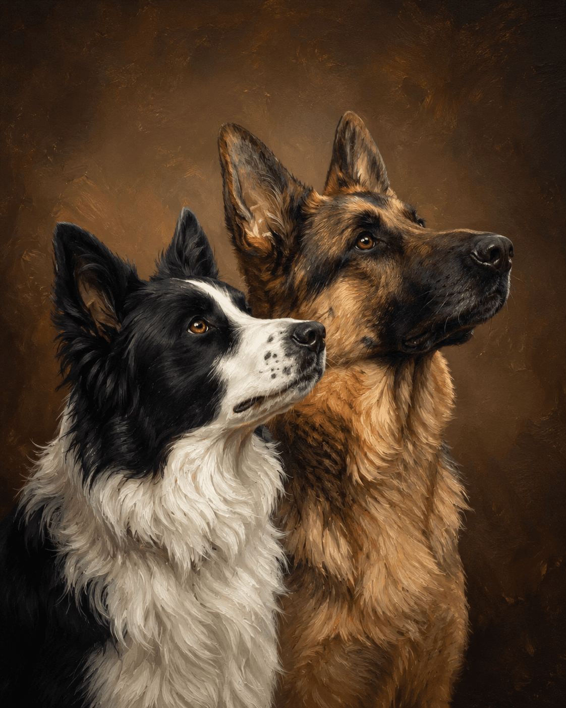 Retrato de mascota: Dúo Elegante