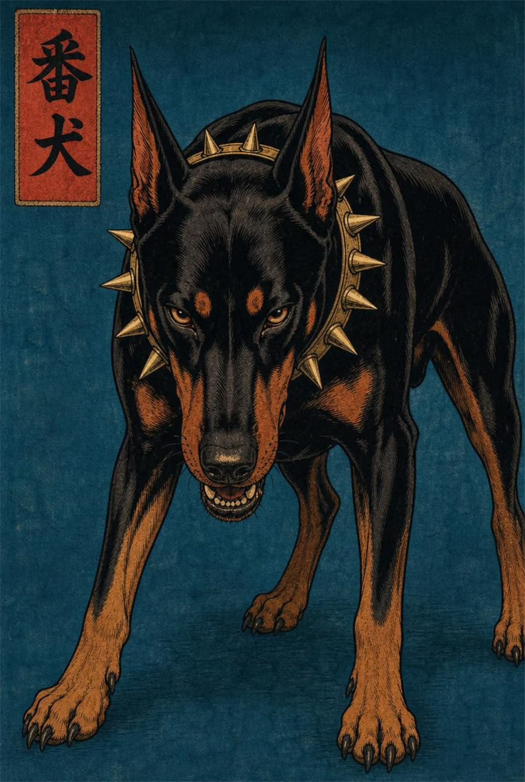 Retrato de mascota: Guardián Feroz