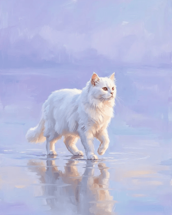 Retrato de mascota: Reflejo al Atardecer