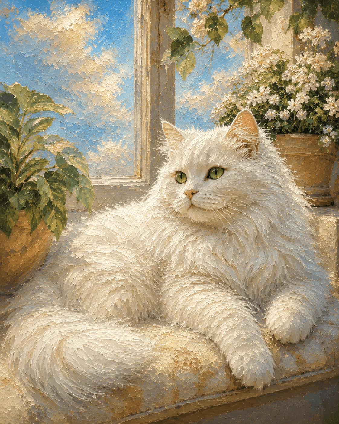 Retrato de mascota: Descanso en la Ventana