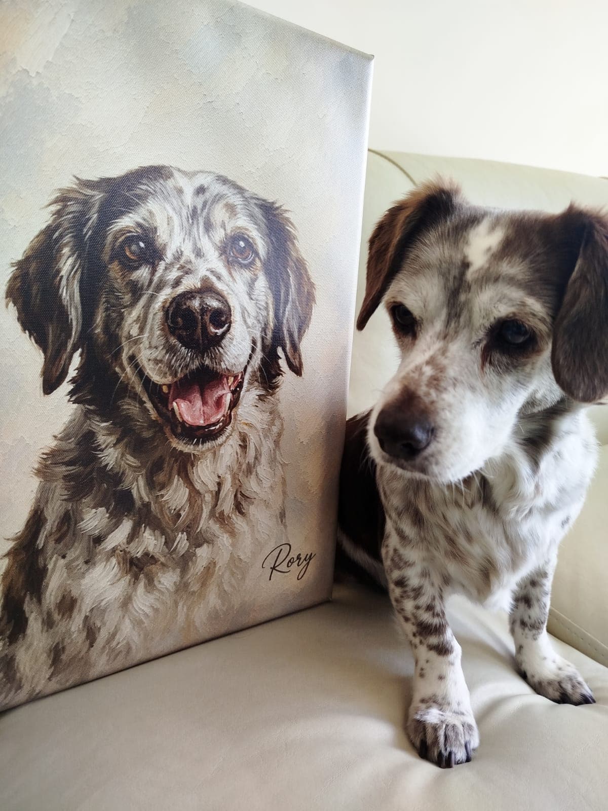 Retrato de Rory, cliente de Huella Arte