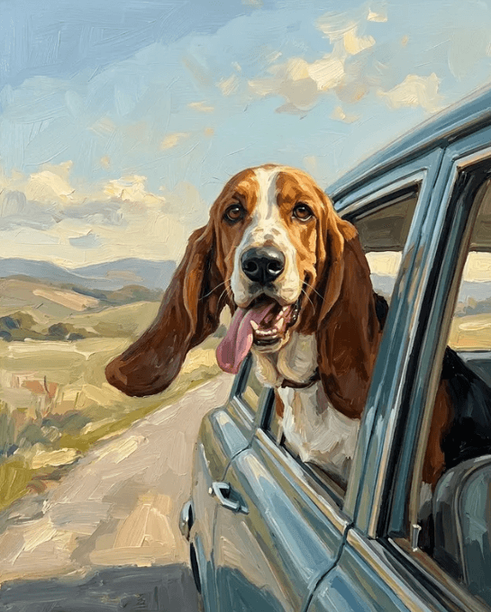 Retrato de mascota estilo Rumbo a la Aventura